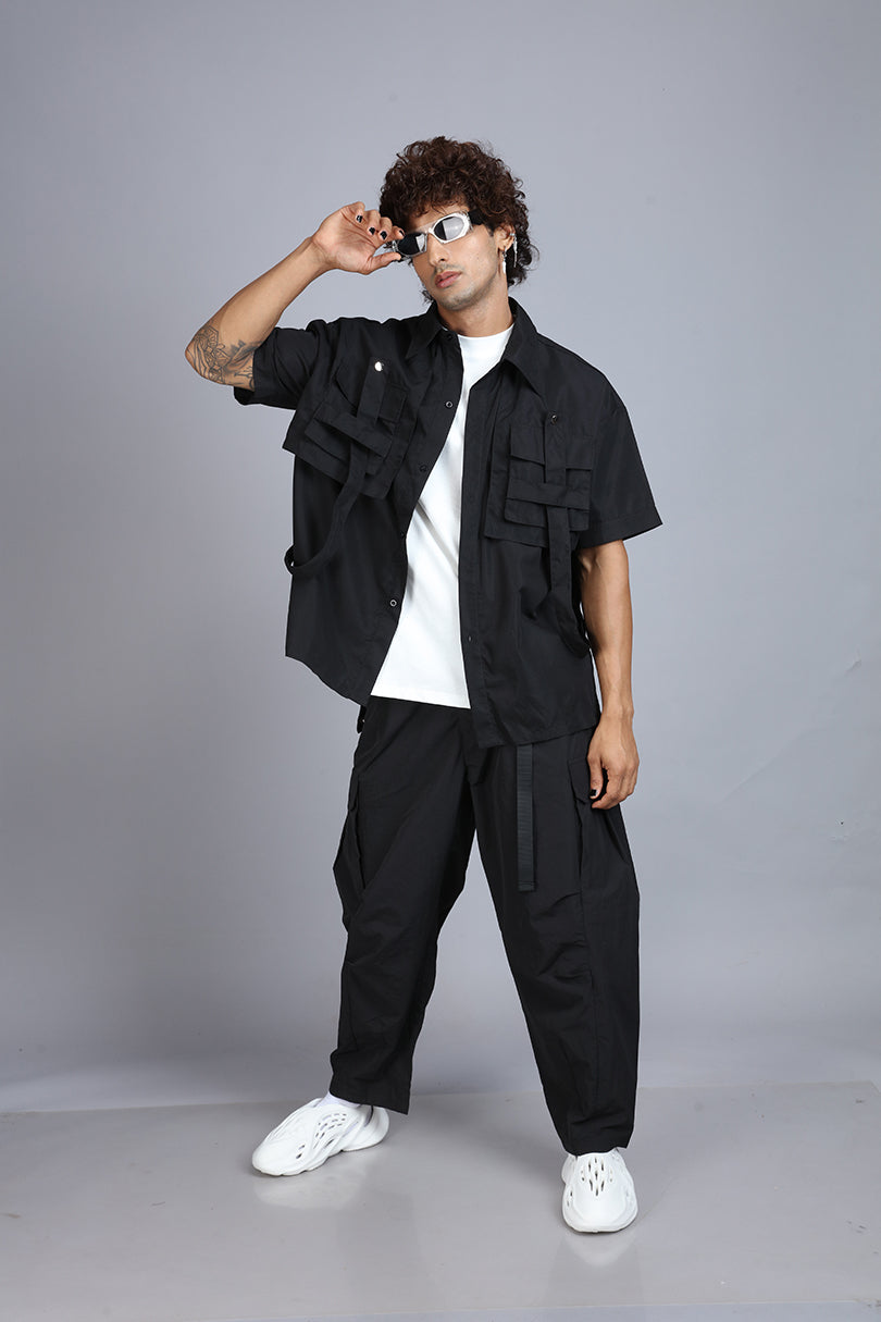 Black Samurai Complex Pants