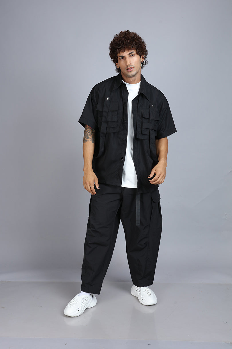 Black Samurai Complex Pants