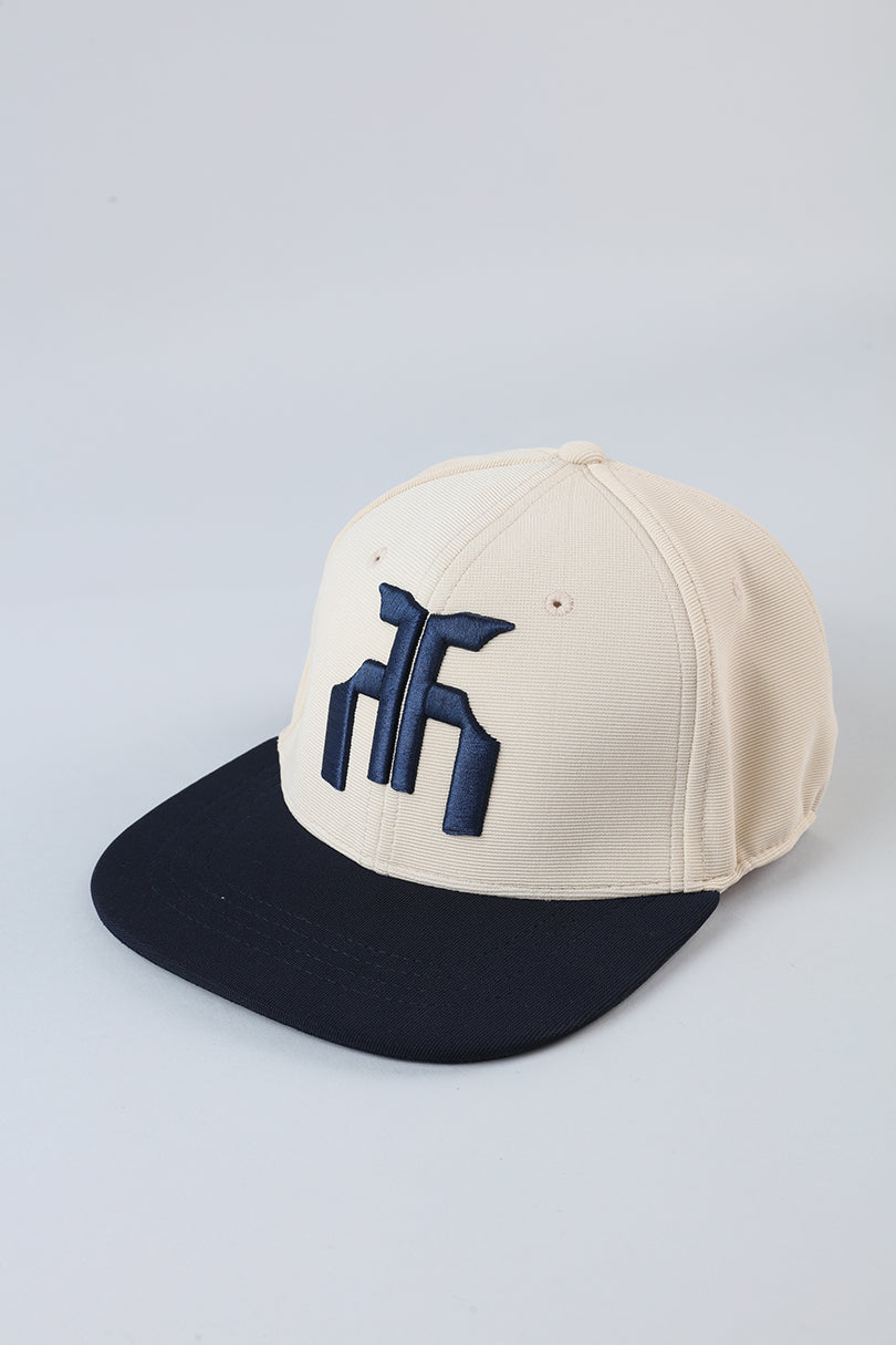 Beige and Blue Bucket Hat